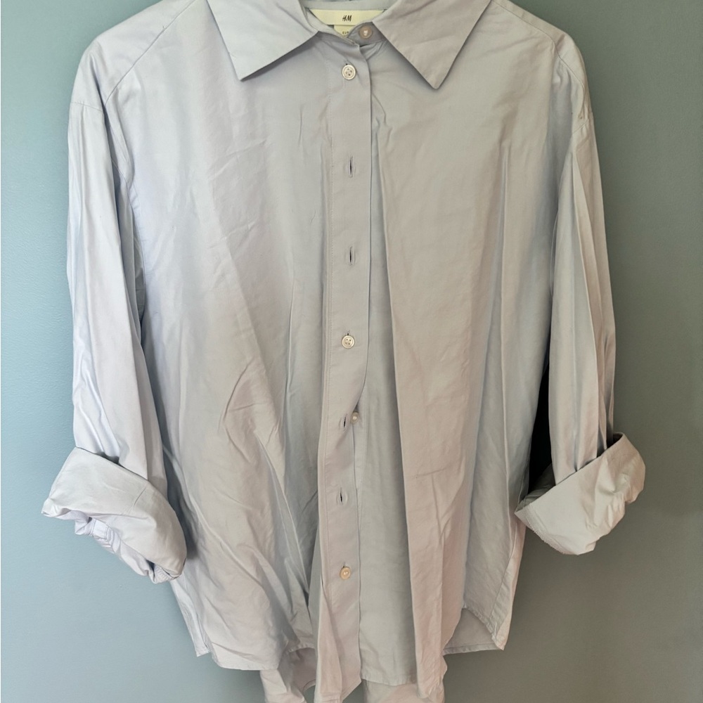H&M Women’s Dress Shirt Blue